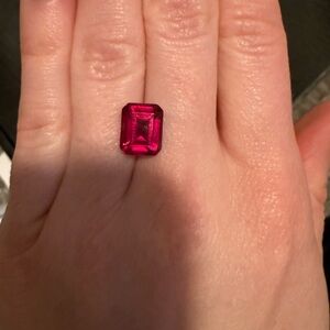 Lab Grown Ruby loose stone